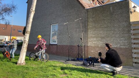 Behind the scenes - opnames van de wervingsvideo
