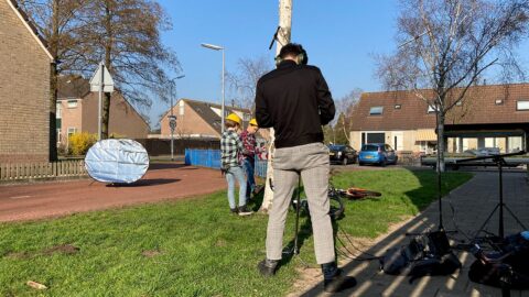 Behind the scenes - opnames van de wervingsvideo