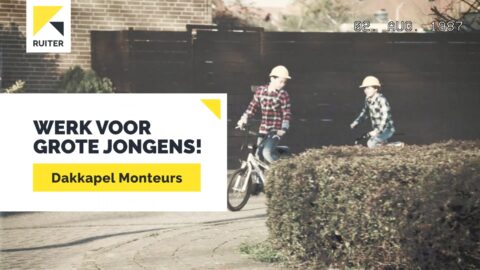 Werkgeversvideo 'werk voor grote jongens'.