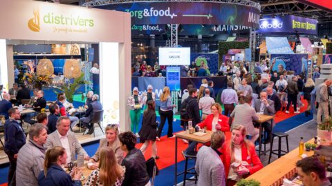 Overzichtsfoto van de beurs