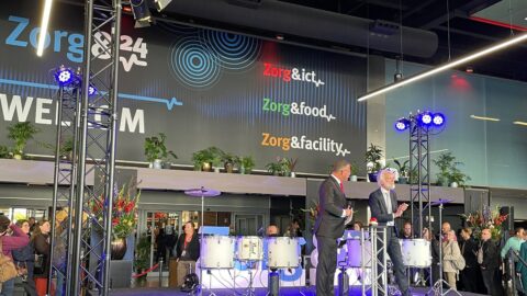 Foto van de ingang van de beurs